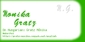 monika gratz business card